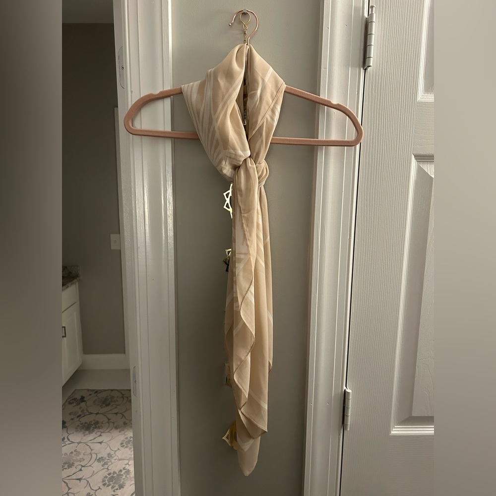 Pink 100% Polyester Scarf